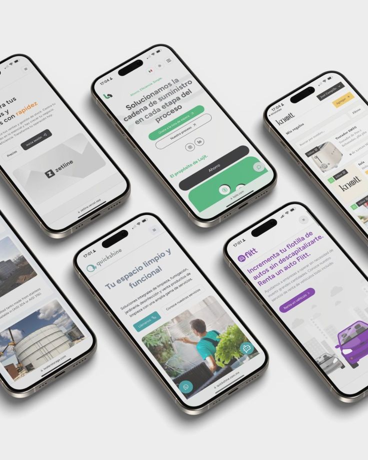 UI Visuals for App Mockup